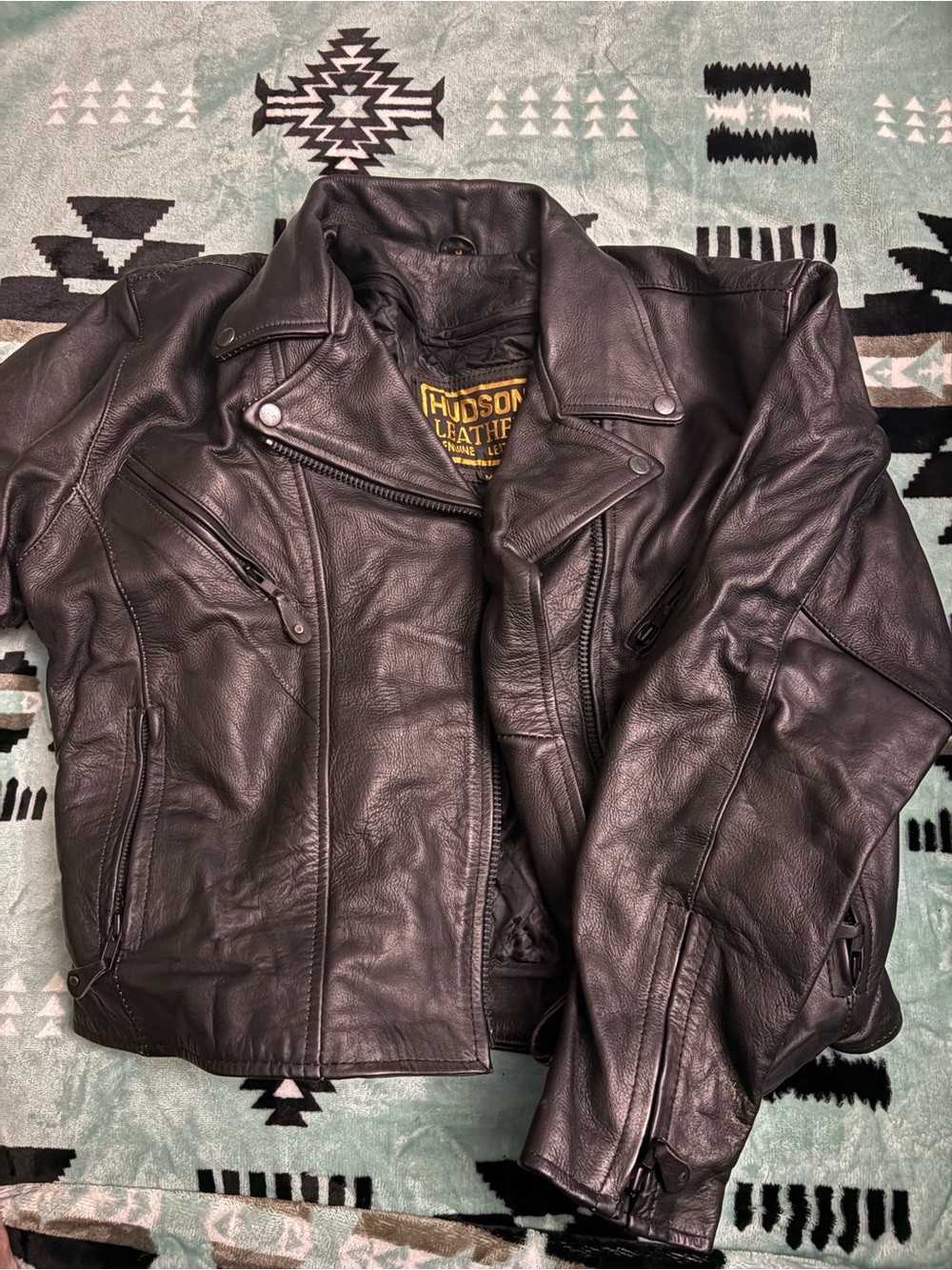 Hudson leather jacket size medium